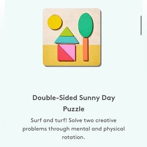 Lovevery double-sided sunny day puzzle